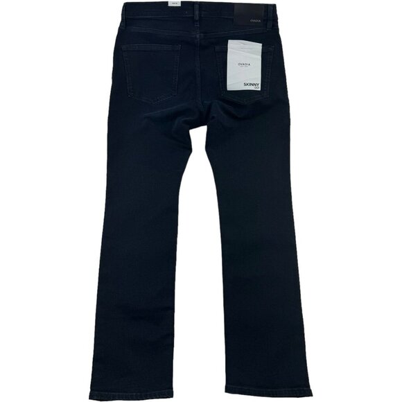NWT Ovadia Blue Black Skinny 001 5 Pocket Cotton Elastane Jeans Mens Size 36X32 - Picture 5 of 10
